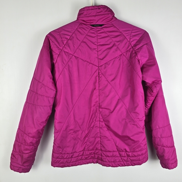 Columbia Womens Hot Pink Lightweight Thin Puffer Jacket Size Small Zip UpPockets - Picture 2 of 15